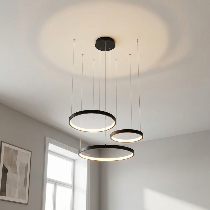 Designové závěsné světlo černé, Giorgio, 60W, LED 2700 K Designové závěsné světlo černé, Giorgio, 60W, LED 2700 K