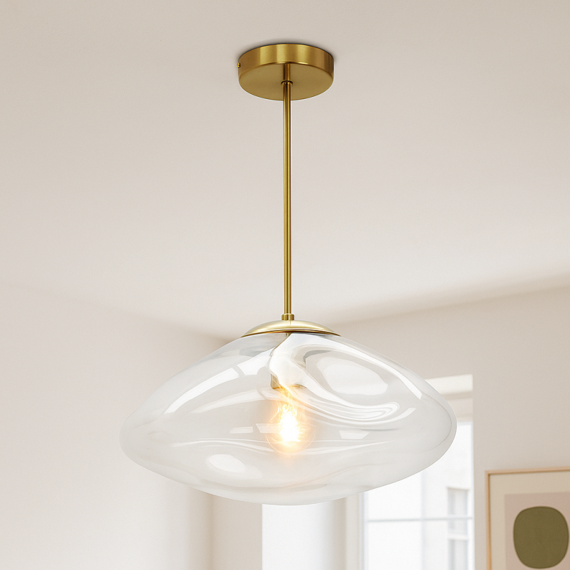 Designové stropní svítidlo průhledné, Evita