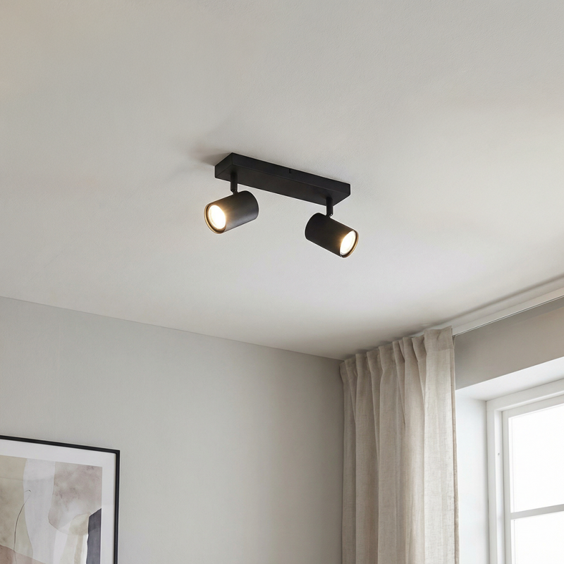 Moderní stropní bodové světlo černé, Elena