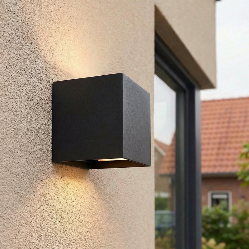 Moderní lampa up down černá, Dion, 6W, LED dim to warm, IP65