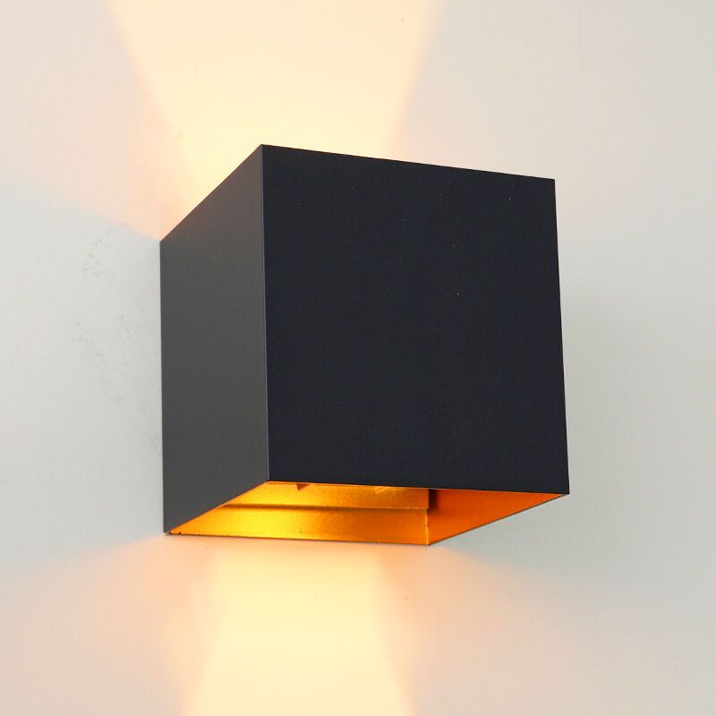 Moderní lampa up down černá, Dion, 6W, LED 2700 K, IP65