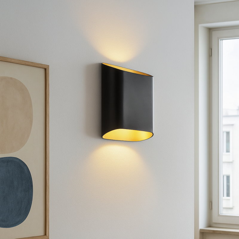 Moderní lampa up down černá, Bouke