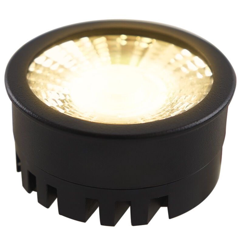 Stmívatelná LED modulová LED lampa Olucia Vivian, černá, 5W, stmívatelná do teplé barvy