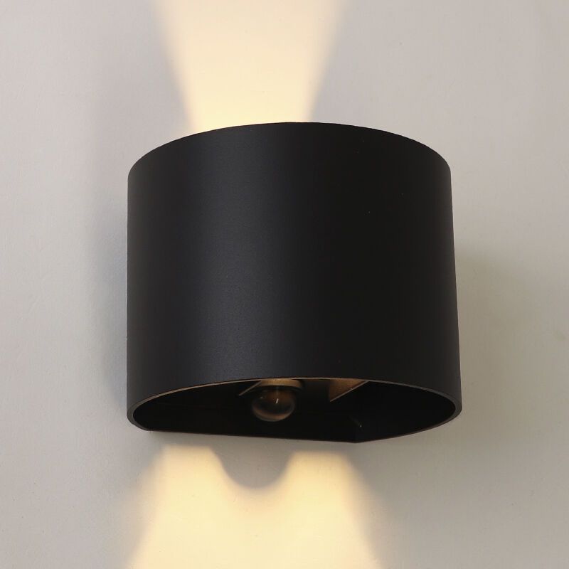 Moderní lampa up down černá, Dion, 6W, LED 2700 K, IP54