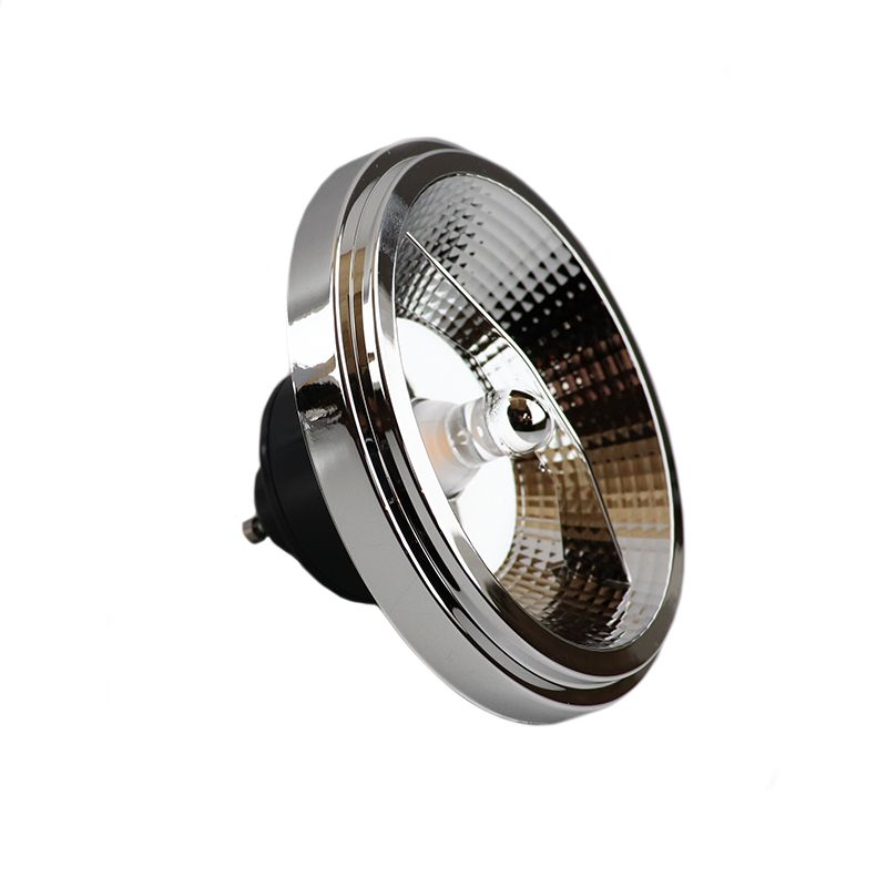 LED žárovka GU10, AR111, 12 Wattů, 2700K, stmívatelná, černá zadní strana