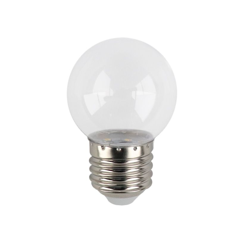 Teplá bílá průhledná LED žárovka - 1 Watt