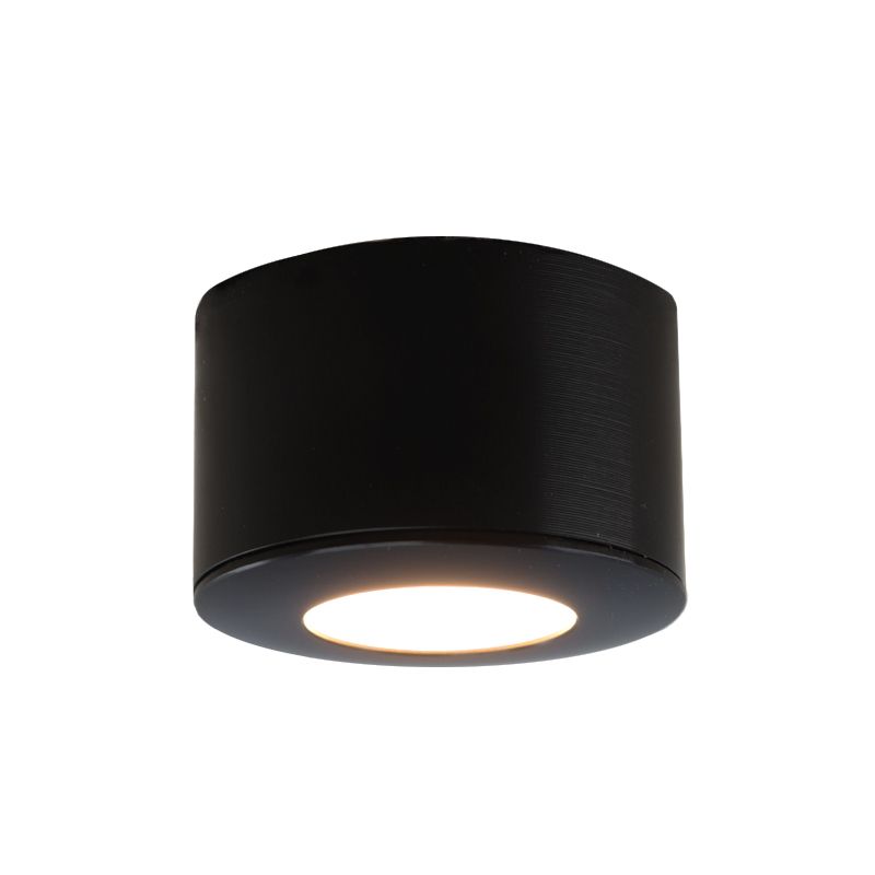 Hliníkové přisazené stropní svítidlo na verandu černé, Vasso, 3W, LED 2700 K, IP44