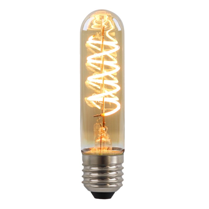 Stmívatelná LED trubicová žárovka E27 Olucia Damien, jantarová, 4W, 2200K