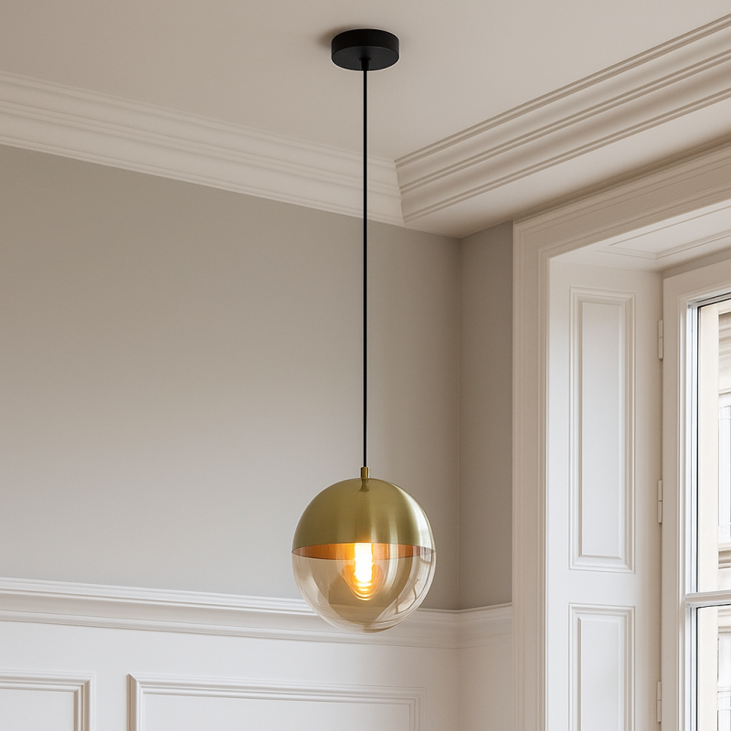 Designové závěsné světlo jantarové, Nalini Designové závěsné světlo jantarové, Nalini