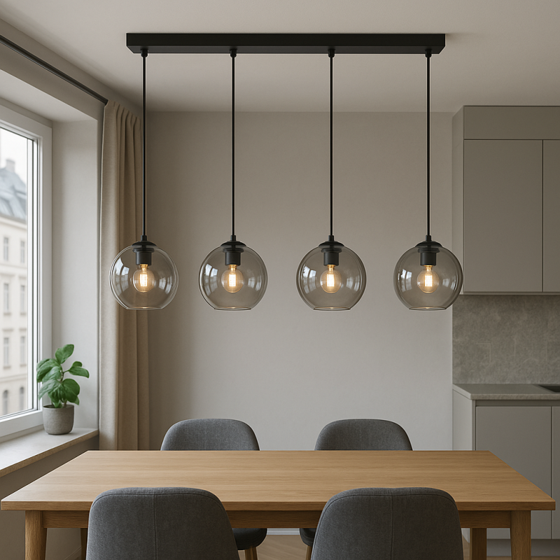 Designové závěsné světlo šedé, Giada