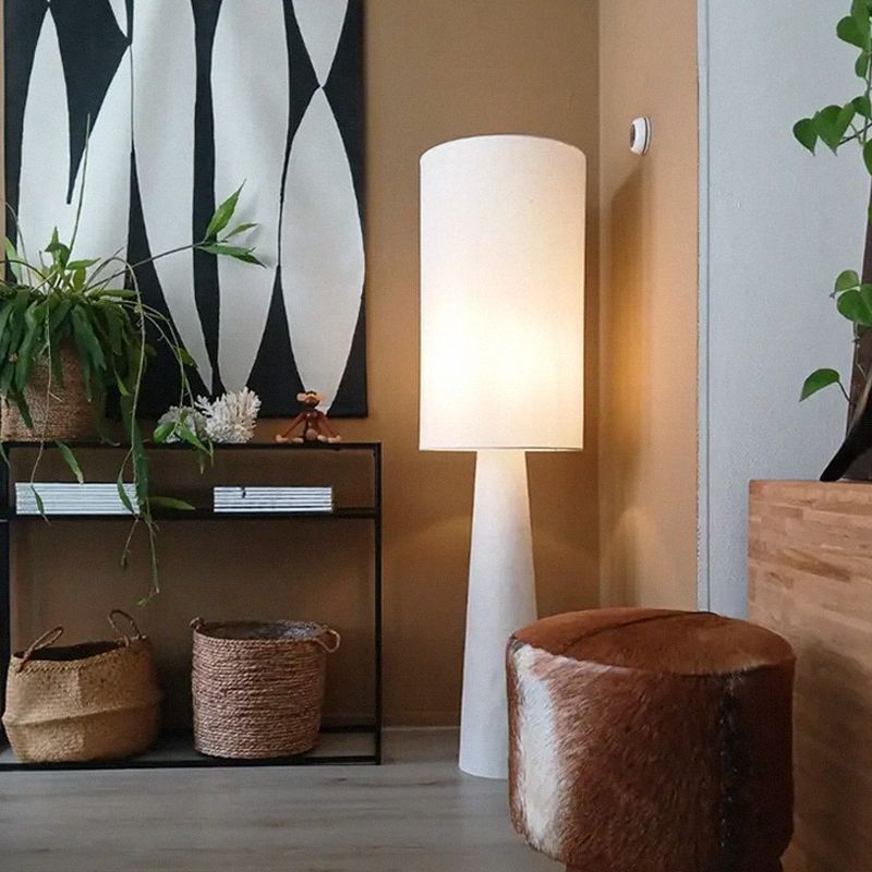 Japandi stojací lampa béžová, Timmy, s vypínačem Japandi stojací lampa béžová, Timmy, s vypínačem