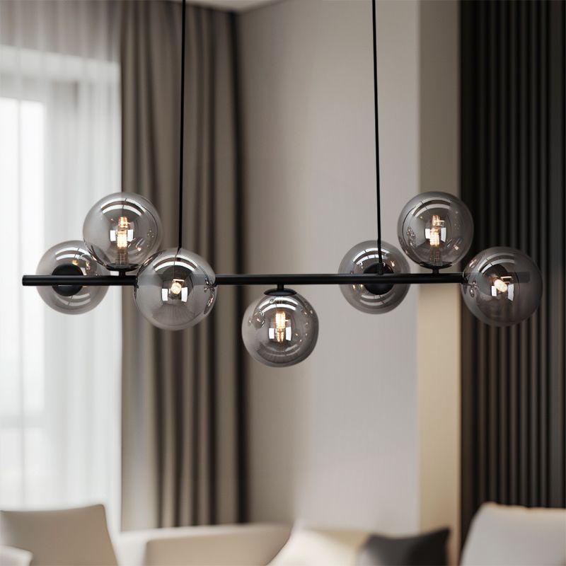 Designové závěsné světlo šedé, Remo