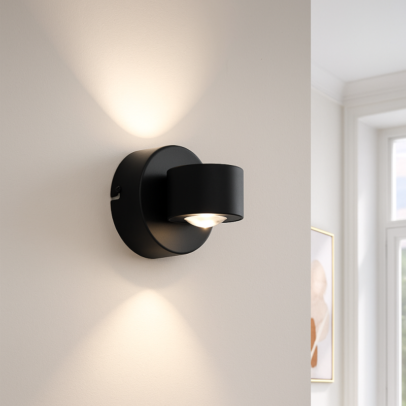 Moderní lampa up down černá, Izzet, 6W, LED 3000 K