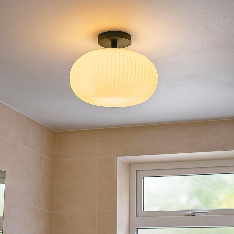 Designové stropní světlo do koupelny bílé, Elliot, IP44
