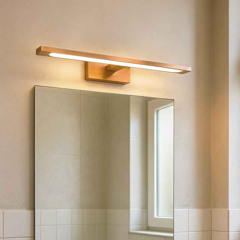 Moderní nástěnné světlo do koupelny měděné, Steffy, 6W, LED 2700 K, IP44 Moderní nástěnné světlo do koupelny měděné, Steffy, 6W, LED 2700 K, IP44