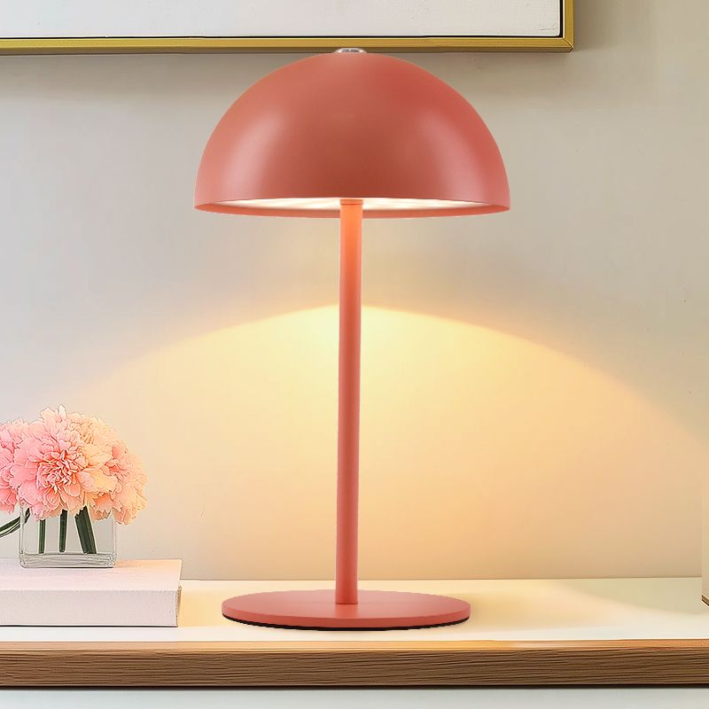 Retro stolní lampa oranžová, Douwe, 4W, LED dim to warm, s dotykovým stmívačem