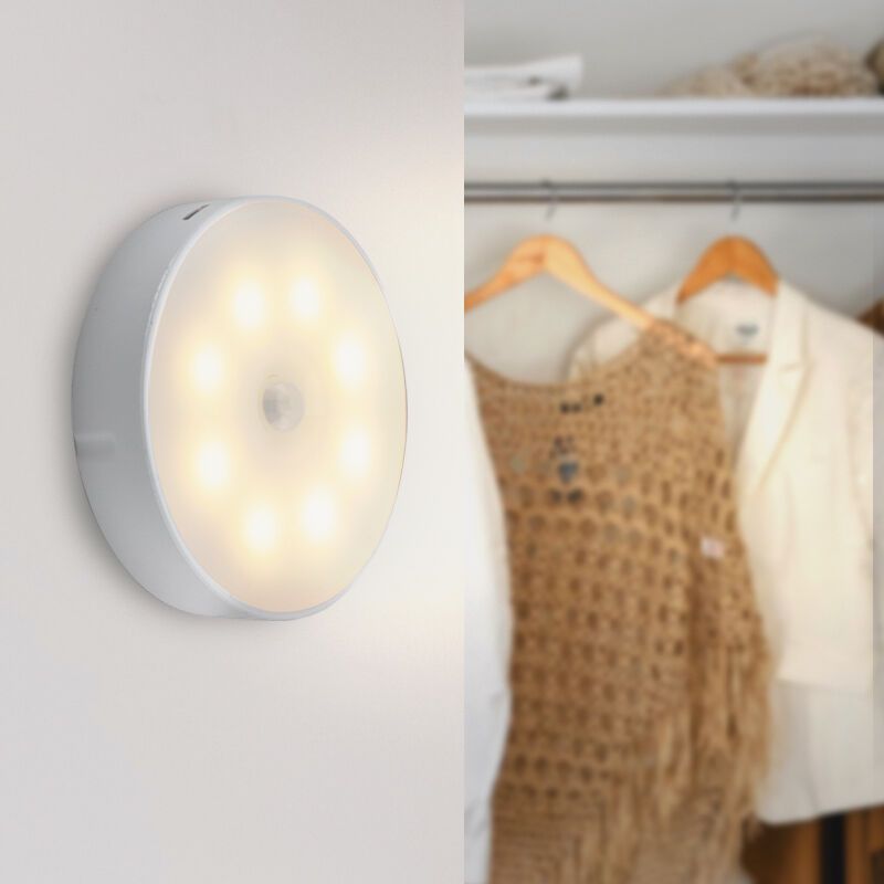 Bílé plastové noční světlo, Ilene, 1,5W, 3000K LED