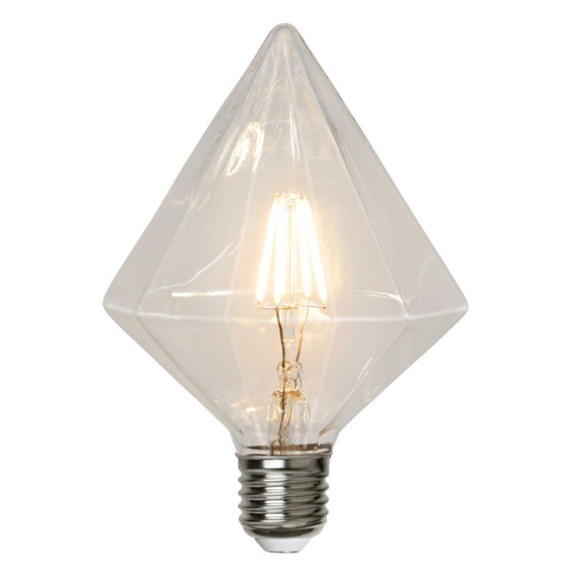 E27 diamantová LED žárovka Finley, 3,2 Watt, 2700K (extra teplá bílá)