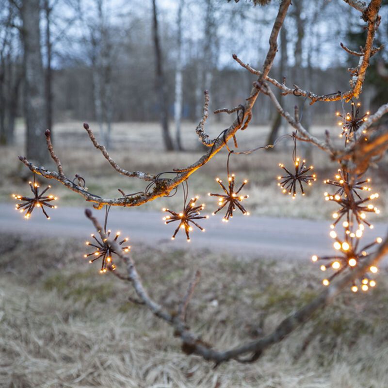 Plastové vánoční světlo černé, 3,1W, 2200K LED, IP44