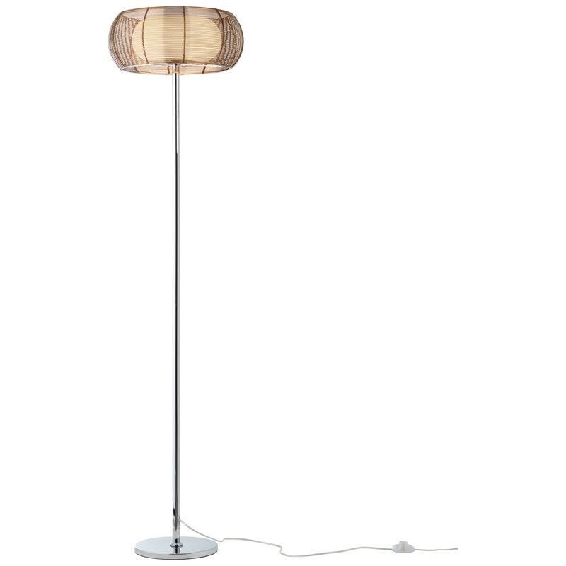 Moderní stojací lampa bronzová, Amela, s vypínačem