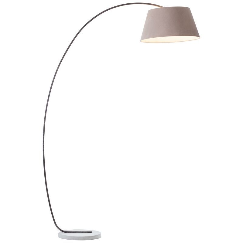 Betonová oblouková lampa hnědá, Haroun, s vypínačem