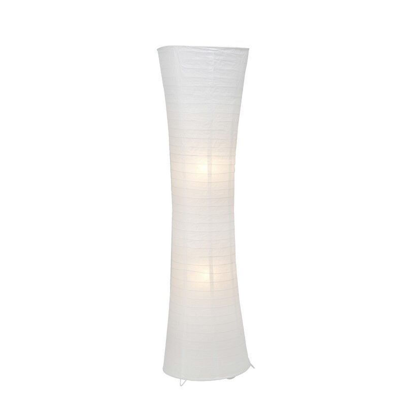 Kovová stojací lampa bílá, Isalie, s vypínačem
