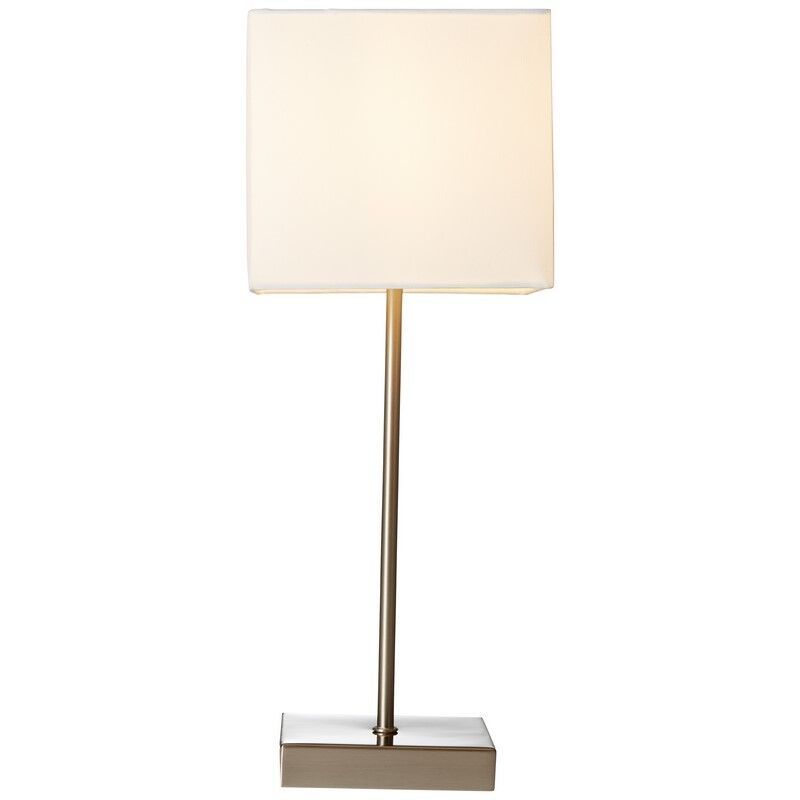 Látková stolní lampa chromová, Marinda, s vypínačem Látková stolní lampa chromová, Marinda, s vypínačem
