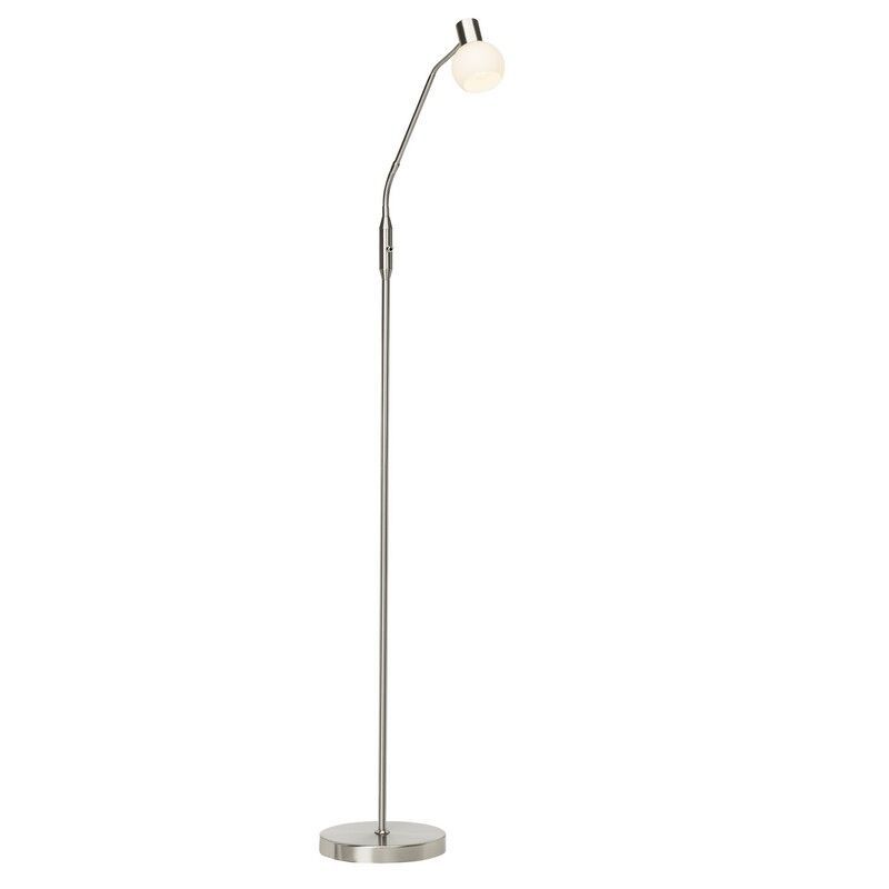 Kovová stojací lampa chromová, Jaydah, s vypínačem Kovová stojací lampa chromová, Jaydah, s vypínačem