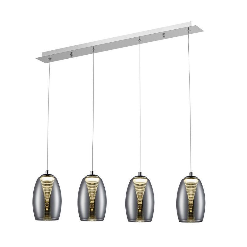 Moderní závěsné světlo chromové, Aliyah, 5W, LED 3000 K