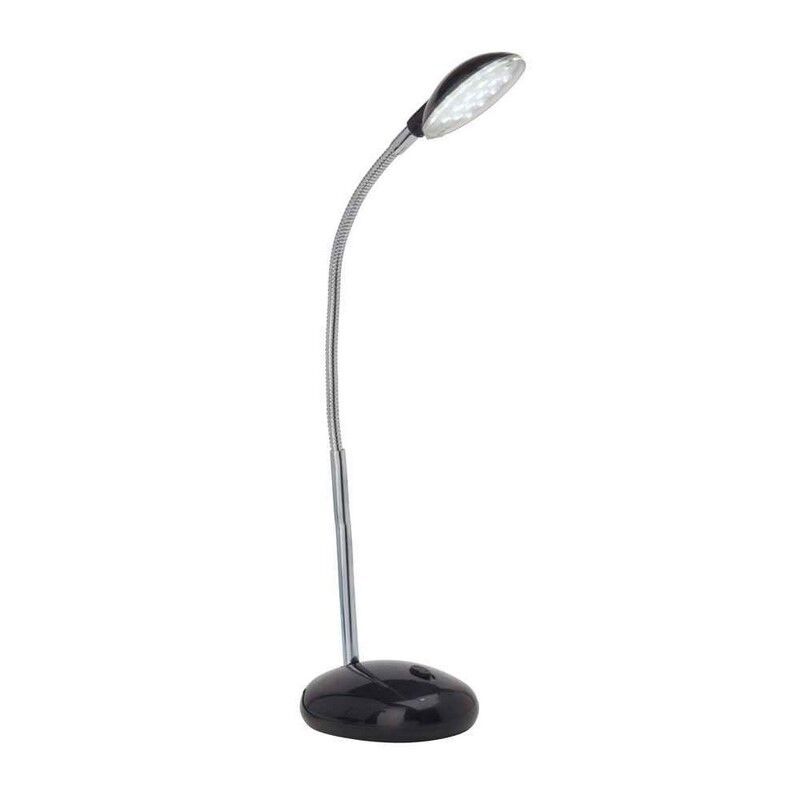 Plastová lampička černá, Marenthe, 2W, LED 6000 K, s vypínačem