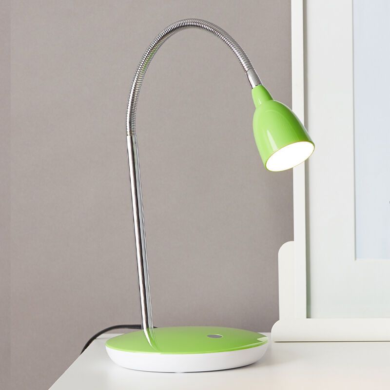 Plastová lampička zelená, Kit, 3W, LED 3000 K, s vypínačem