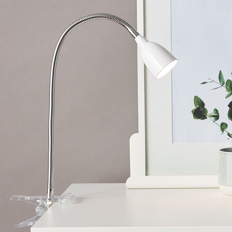 Plastové světlo s klipem bílé, Kit, 2,4W, LED 3000 K, s vypínačem Plastové světlo s klipem bílé, Kit, 2,4W, LED 3000 K, s vypínačem