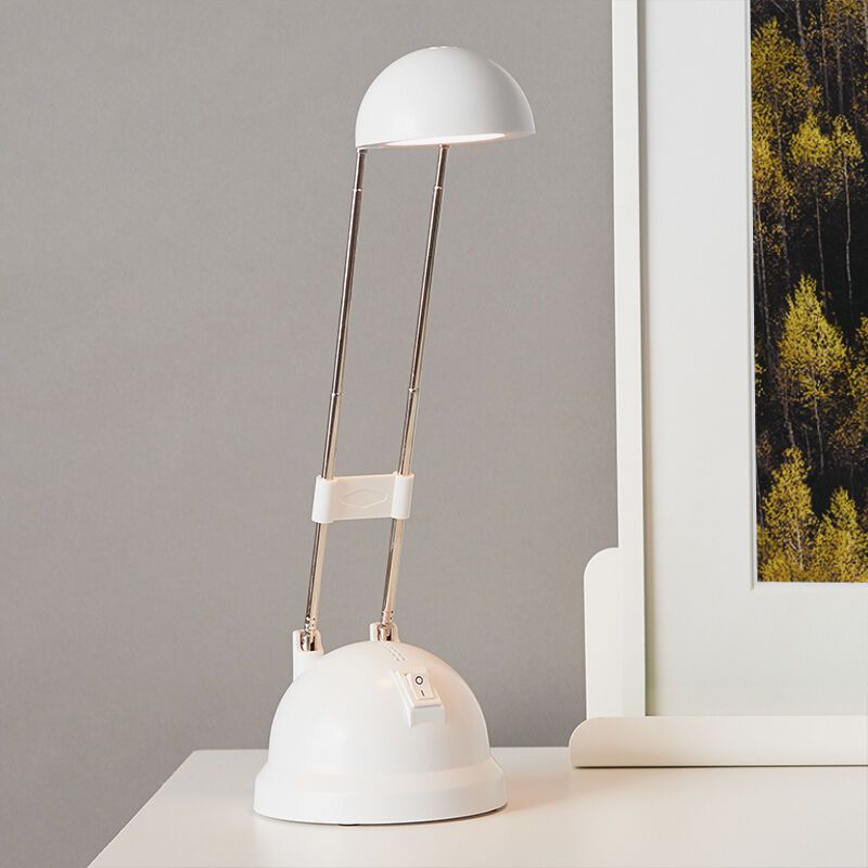 Moderní lampička bílá, Louna, 6W, LED 2700 K, s vypínačem