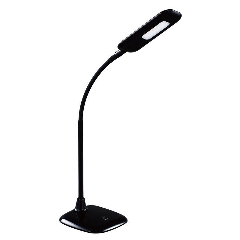 Plastová lampička černá, Jenoah, 5W, LED 6000 K, s dotykovým stmívačem