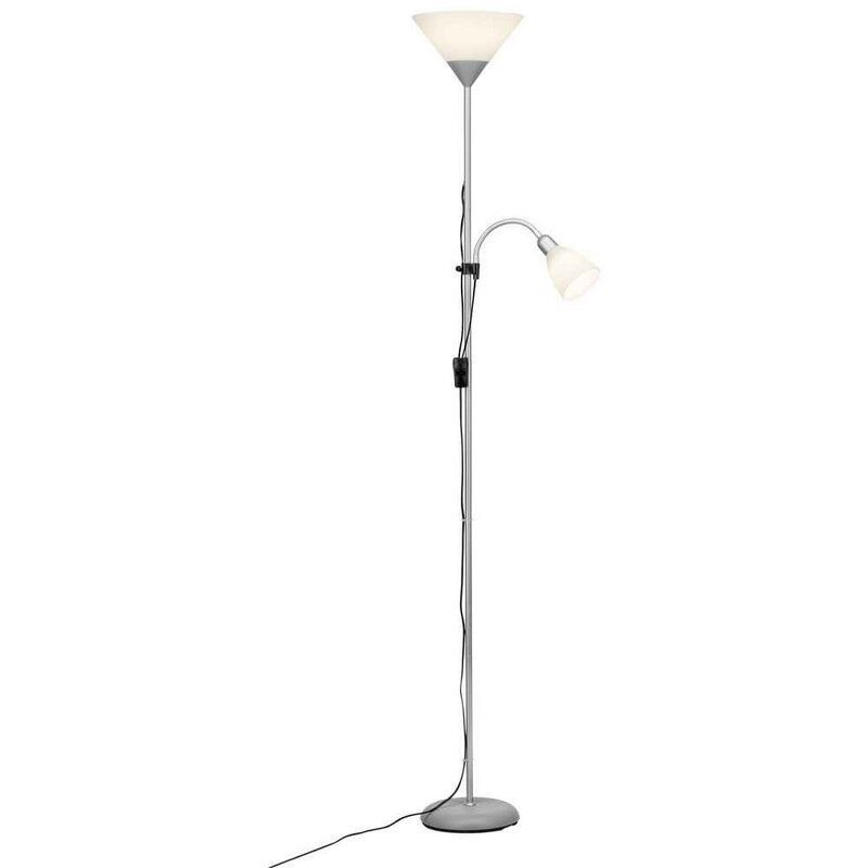 Plastová stojací čtecí lampa bílá, Josephina, s vypínačem