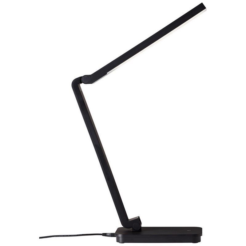 Moderní lampička černá, Hannah, 5W, LED 5000 K, s dotykovým stmívačem