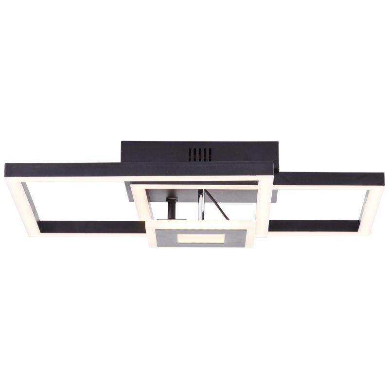 Designové stropní svítidlo černé, Volkert, 22W, LED 3000 K