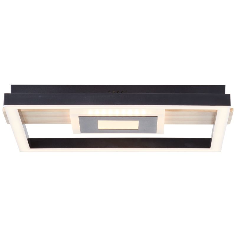 Designové stropní svítidlo černé, Zakiya, 24W, LED 3000 K Designové stropní svítidlo černé, Zakiya, 24W, LED 3000 K