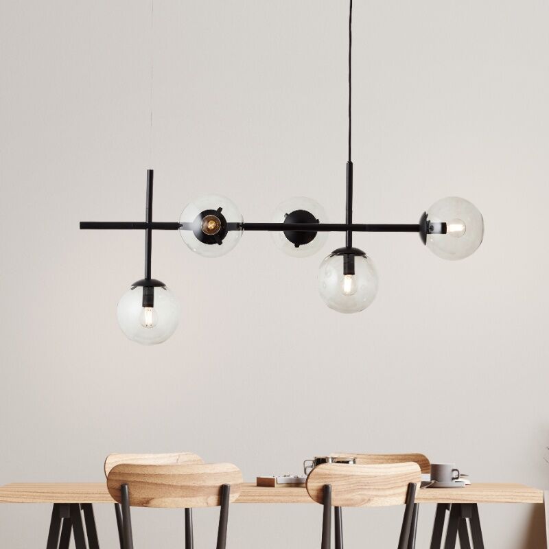 Designové závěsné světlo průhledné, Rhys