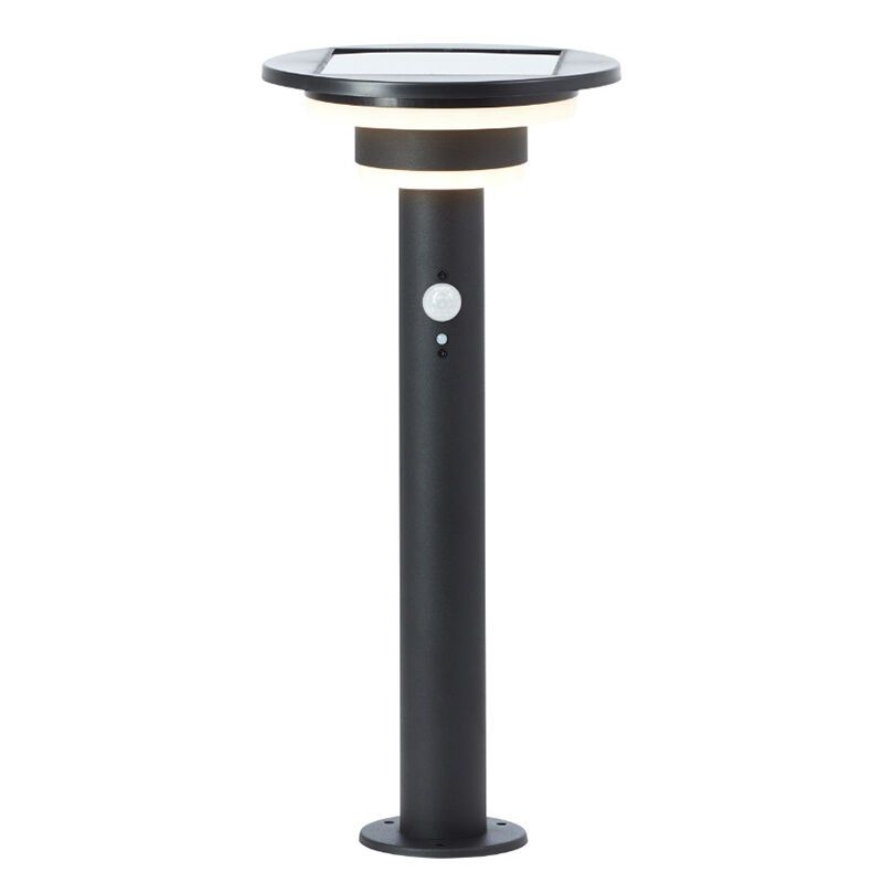 Moderní solární venkovní lampa stojací černá, Lonneke, 3W, LED 3000 K, IP44