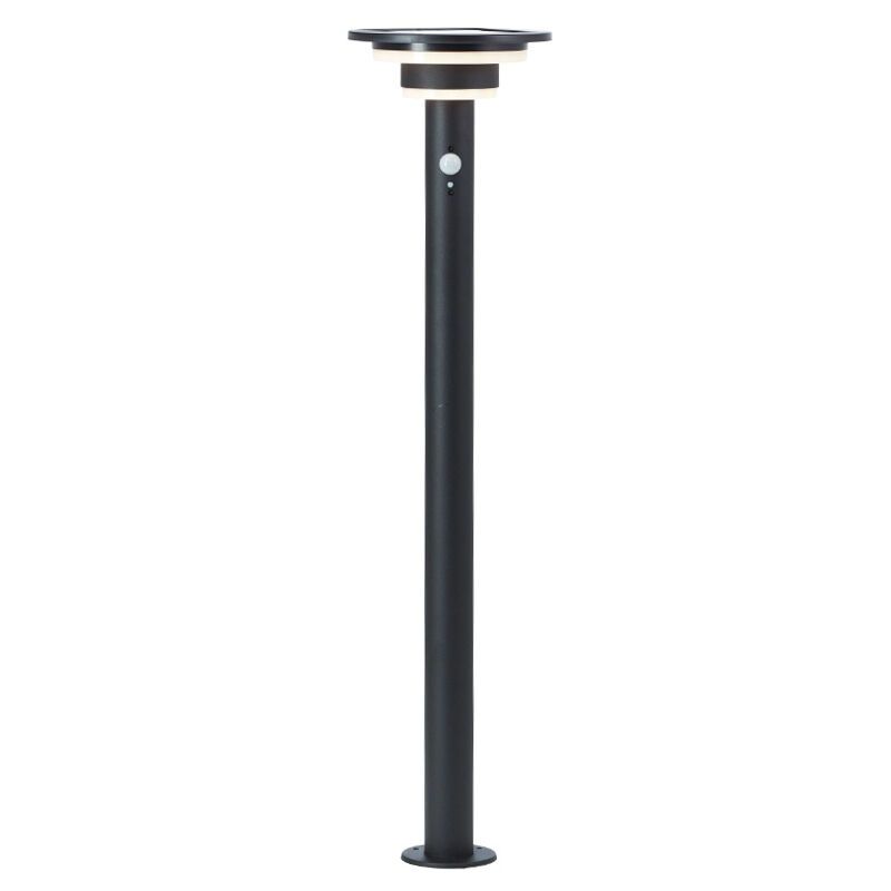 Moderní solární venkovní lampa stojací černá, Lonneke, 3W, LED 3000 K, IP44
