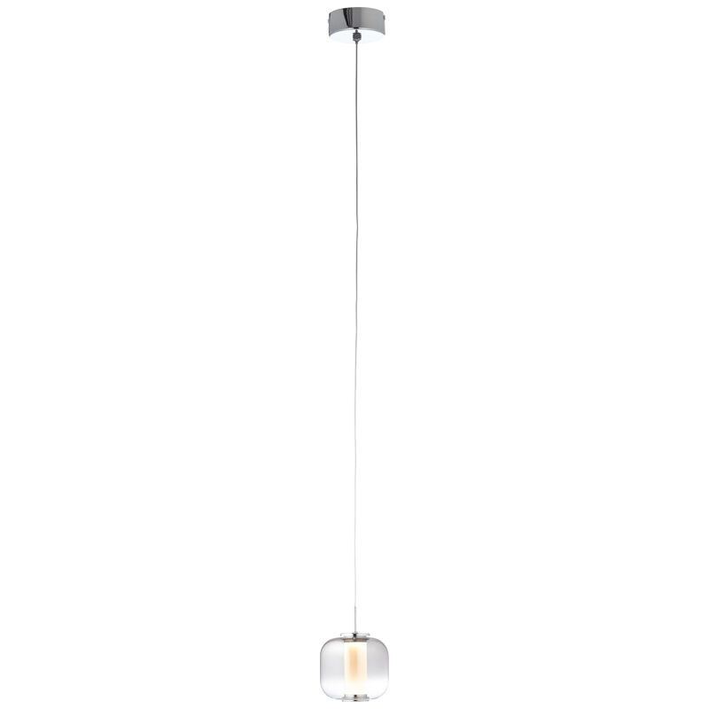 Designové závěsné světlo chromové, Emmely, 7W, LED 3000 K