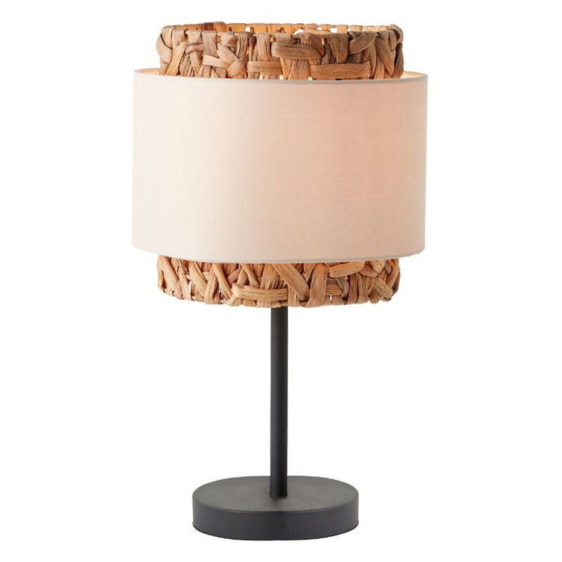 Rustikální stolní lampa hnědá, Vibeke, s vypínačem Rustikální stolní lampa hnědá, Vibeke, s vypínačem