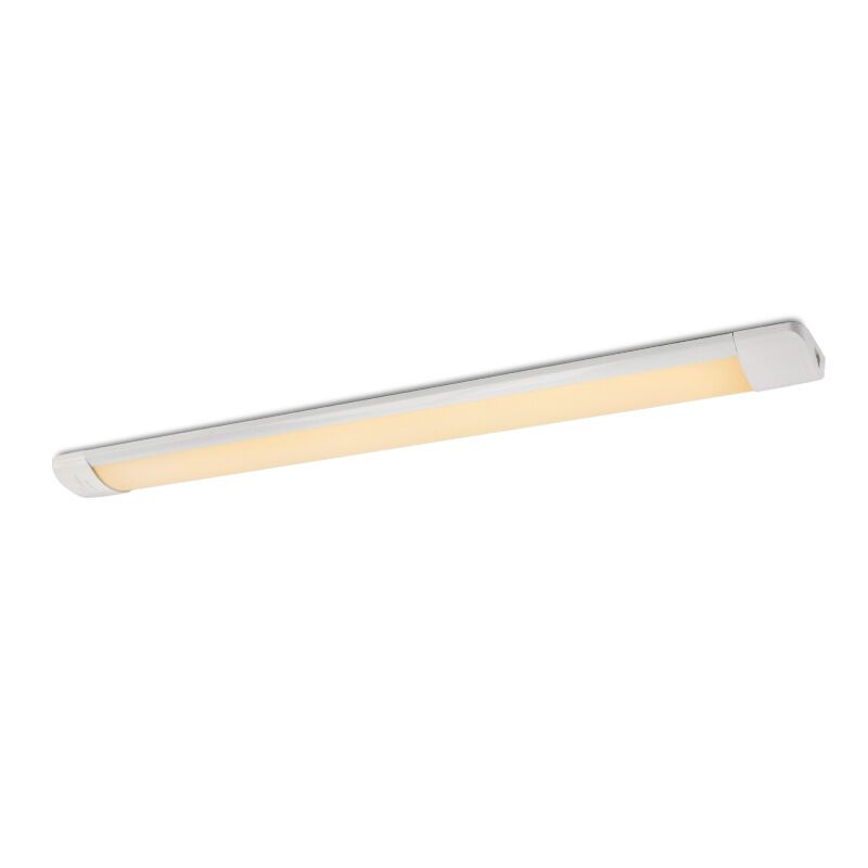Plastová LED lišta 120 cm bílá, Enrique, 40W, LED 3000 K