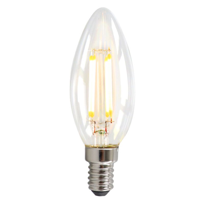 Stmívatelná LED žárovka E14 Olucia, 3W, průhledné sklo, 2700k