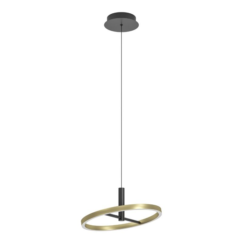 Kovové designové závěsné světlo mosazné, Buket, 19W, LED 3000 K, s 3stupňovým stmíváním