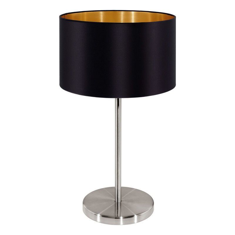 Látková moderní stolní lampa zlatá, Terme, s vypínačem Látková moderní stolní lampa zlatá, Terme, s vypínačem