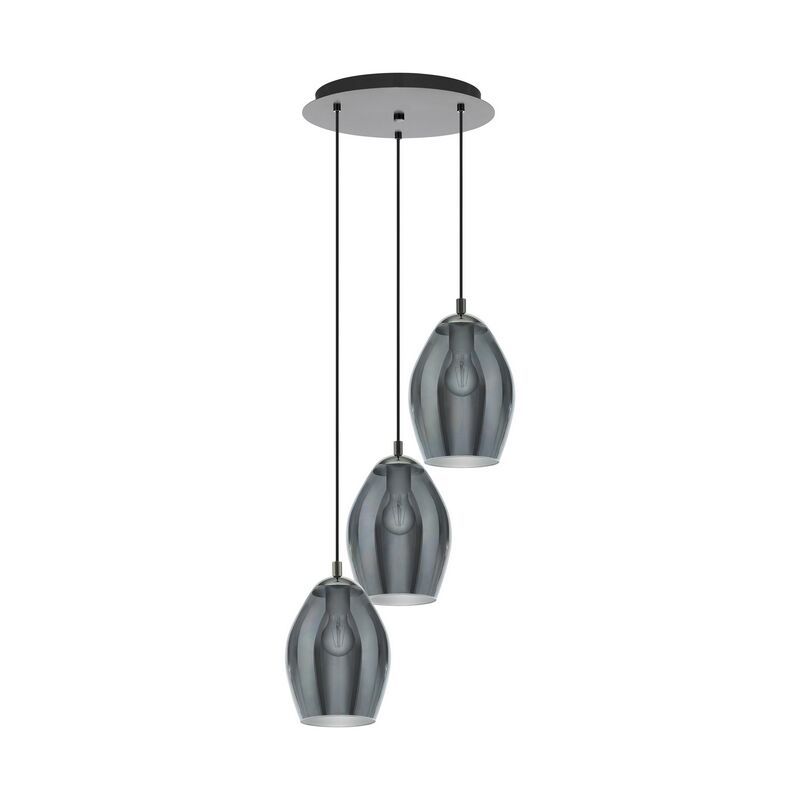 Ocelové designové závěsné světlo šedé, Nikky Ocelové designové závěsné světlo šedé, Nikky