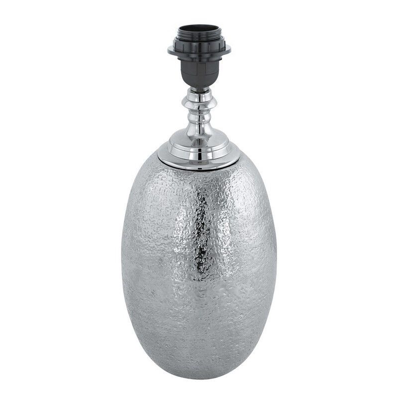 Hliníková retro stolní lampa bez stínidla niklová, Abdel, s vypínačem