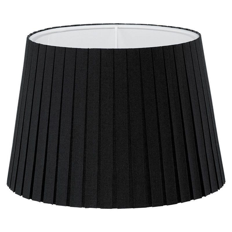 Látkové klasické stínidlo na lampu černé, Noah